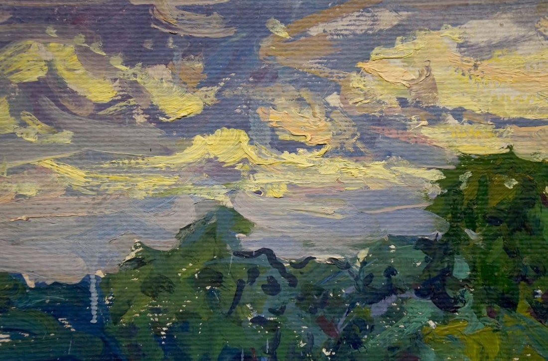 Oil painting At a lake Fomin Anatoly Nikiforovich - 2