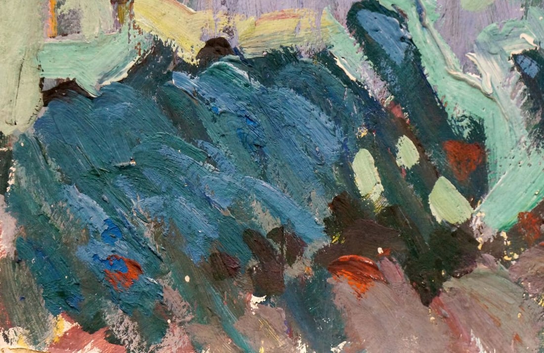 Tempera painting Evening Khvedchuk Leonid Vladimirovich - 2