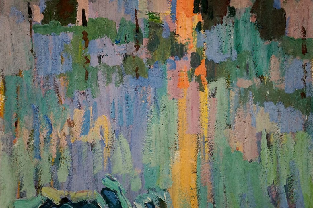 Tempera painting Evening Khvedchuk Leonid Vladimirovich - 4