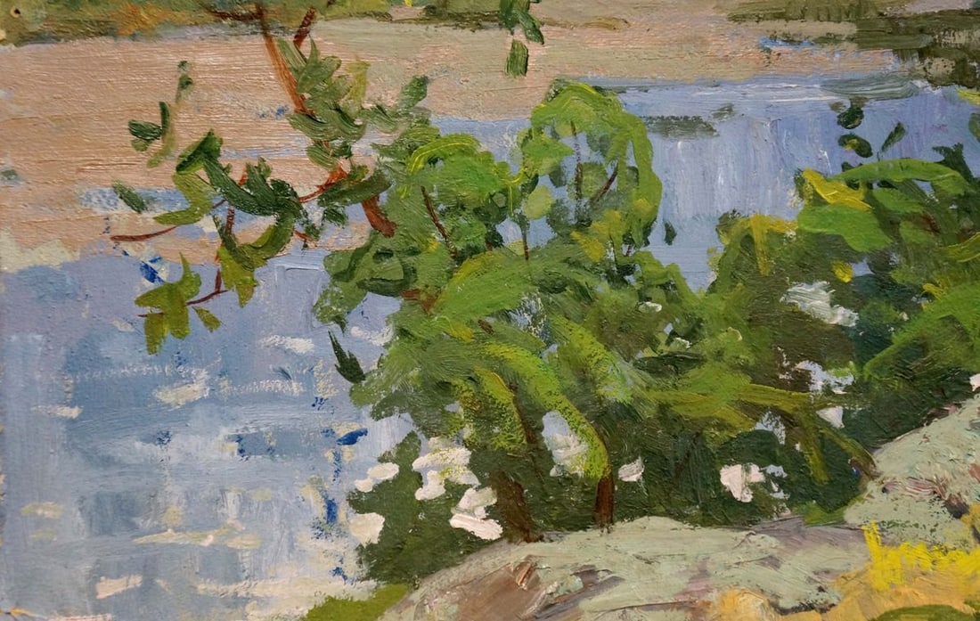 Oil painting Manor staircase Korostelev Vladimir Alexandrovich - 2