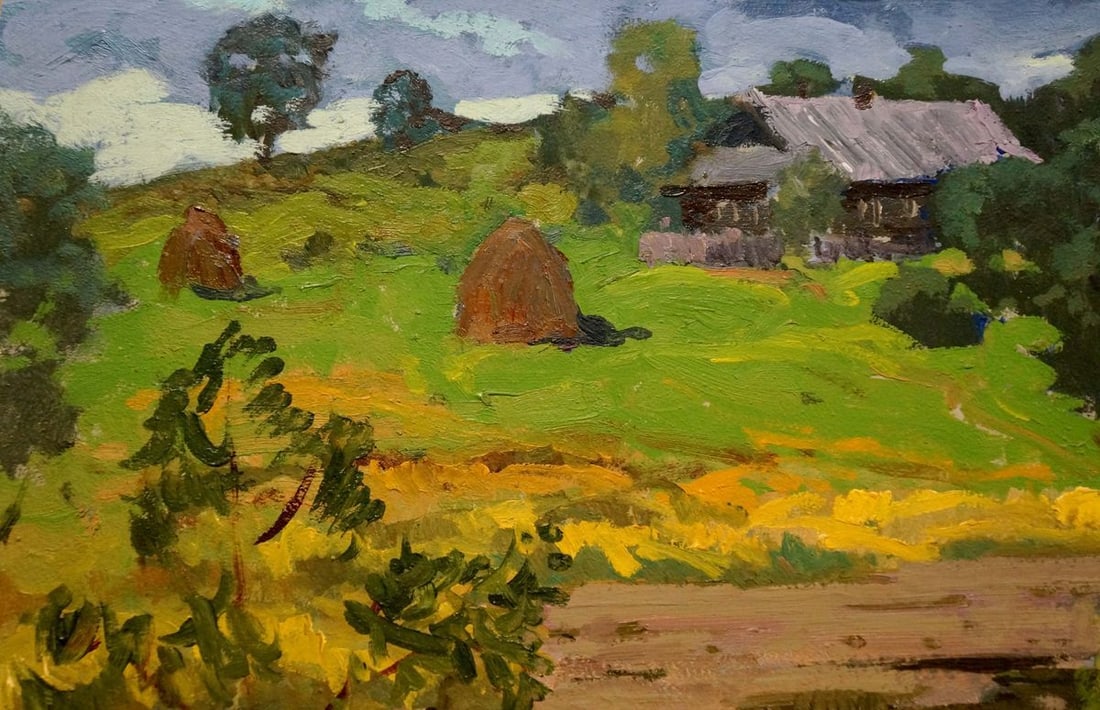 Oil painting Manor staircase Korostelev Vladimir Alexandrovich - 4