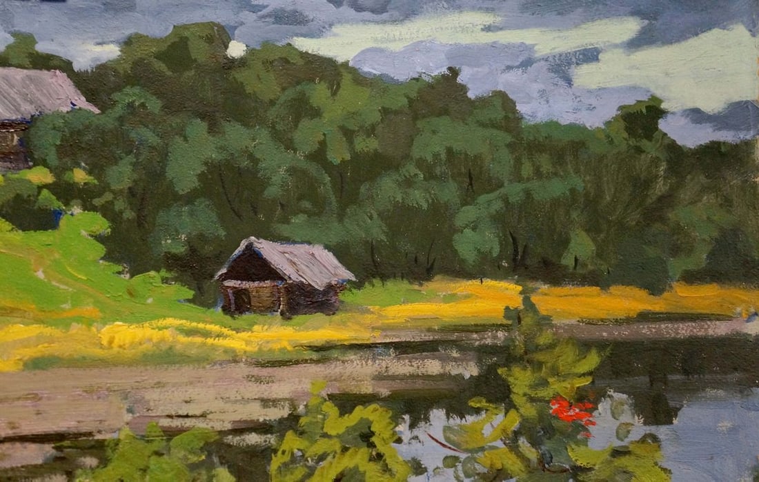 Oil painting Manor staircase Korostelev Vladimir Alexandrovich - 5