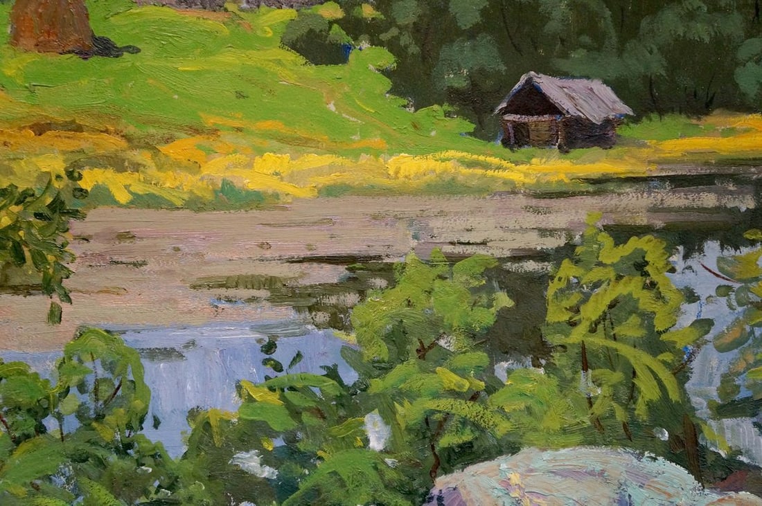 Oil painting Manor staircase Korostelev Vladimir Alexandrovich - 6