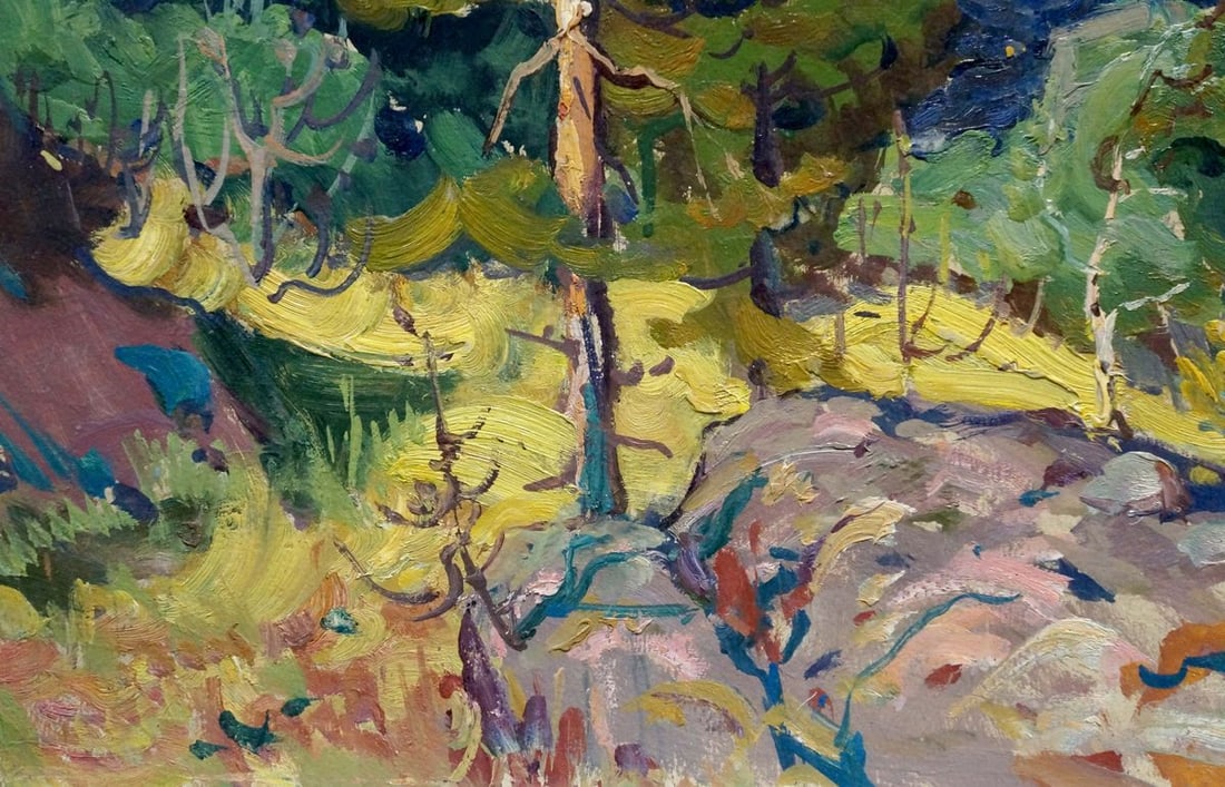 Oil painting Lake Fomin Anatoly Nikiforovich - 2