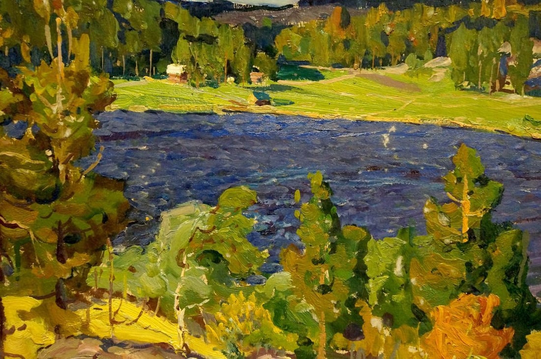 Oil painting Lake Fomin Anatoly Nikiforovich - 6