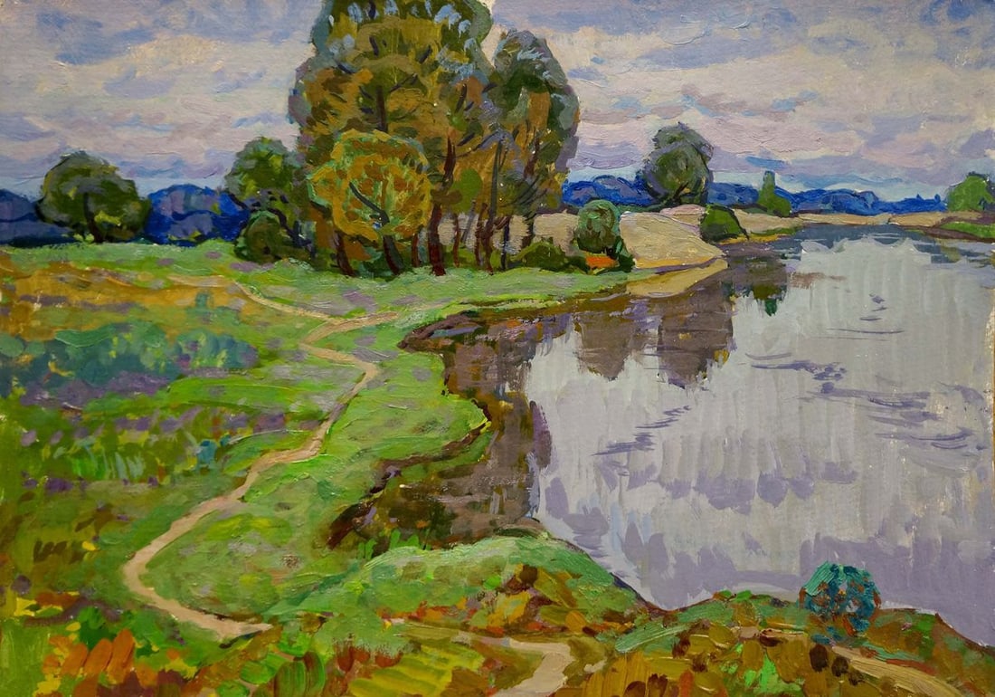 Oil painting Lake Ruban Grigory Savelievich (1 of 8)