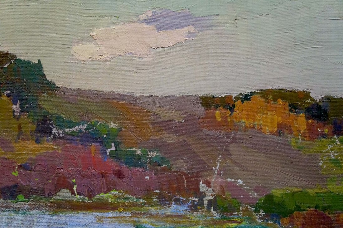 Oil painting It's getting dark Sevastyanov Viktor Grigorievich - 6