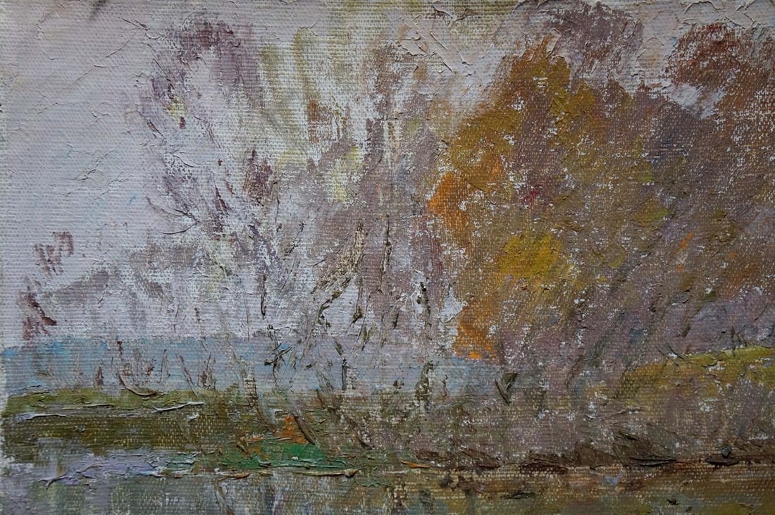 Oil painting Forest landscape Sevastyanov Viktor Grigorievich - 4