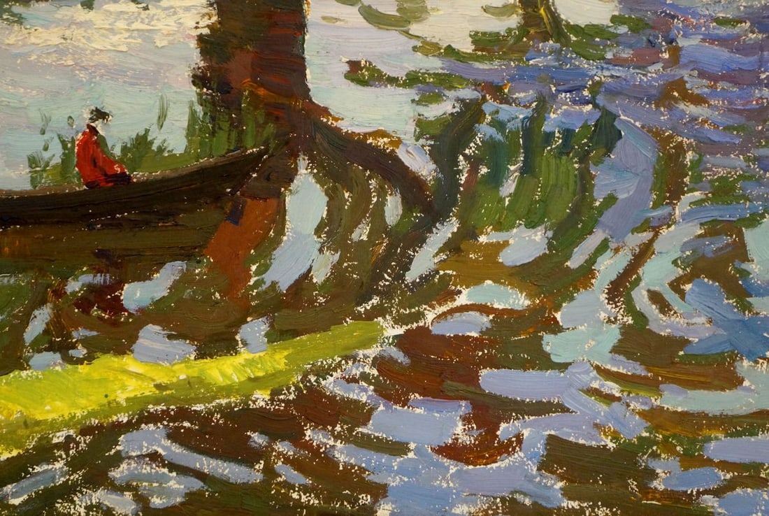 Oil painting In the boat Sevastyanov Viktor Grigorievich - 3