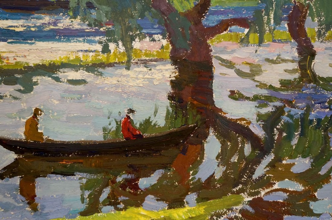 Oil painting In the boat Sevastyanov Viktor Grigorievich - 6