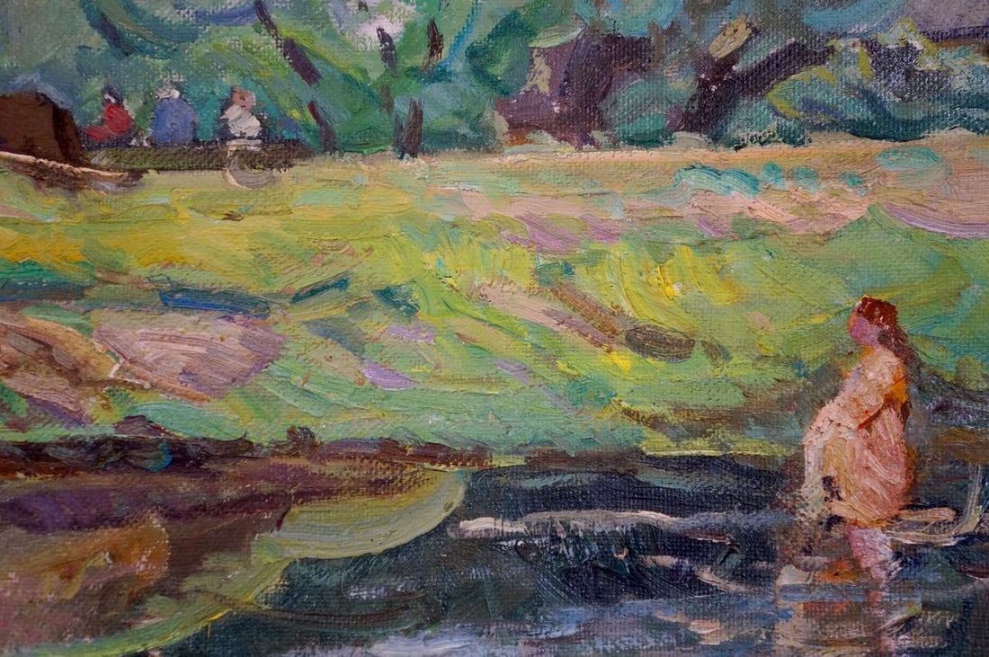 Oil painting Pond near the forest Sevastyanov Viktor Grigorievich - 6