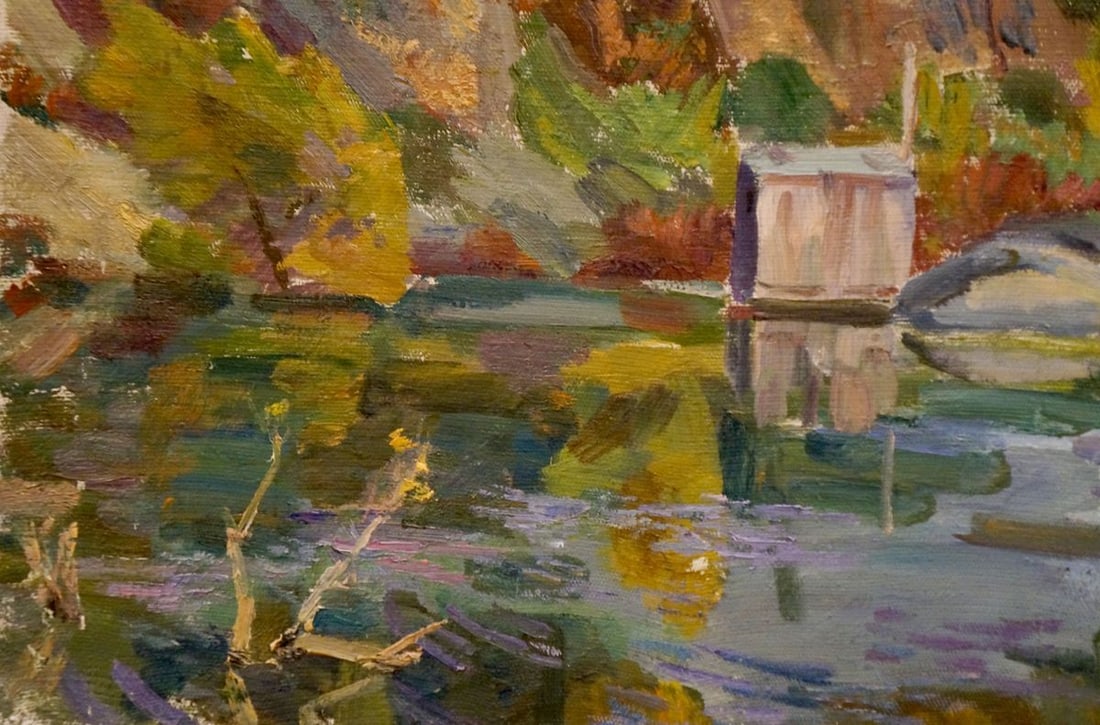 Oil painting On the lake Chernikov Nikolay Vladimirovich - 2