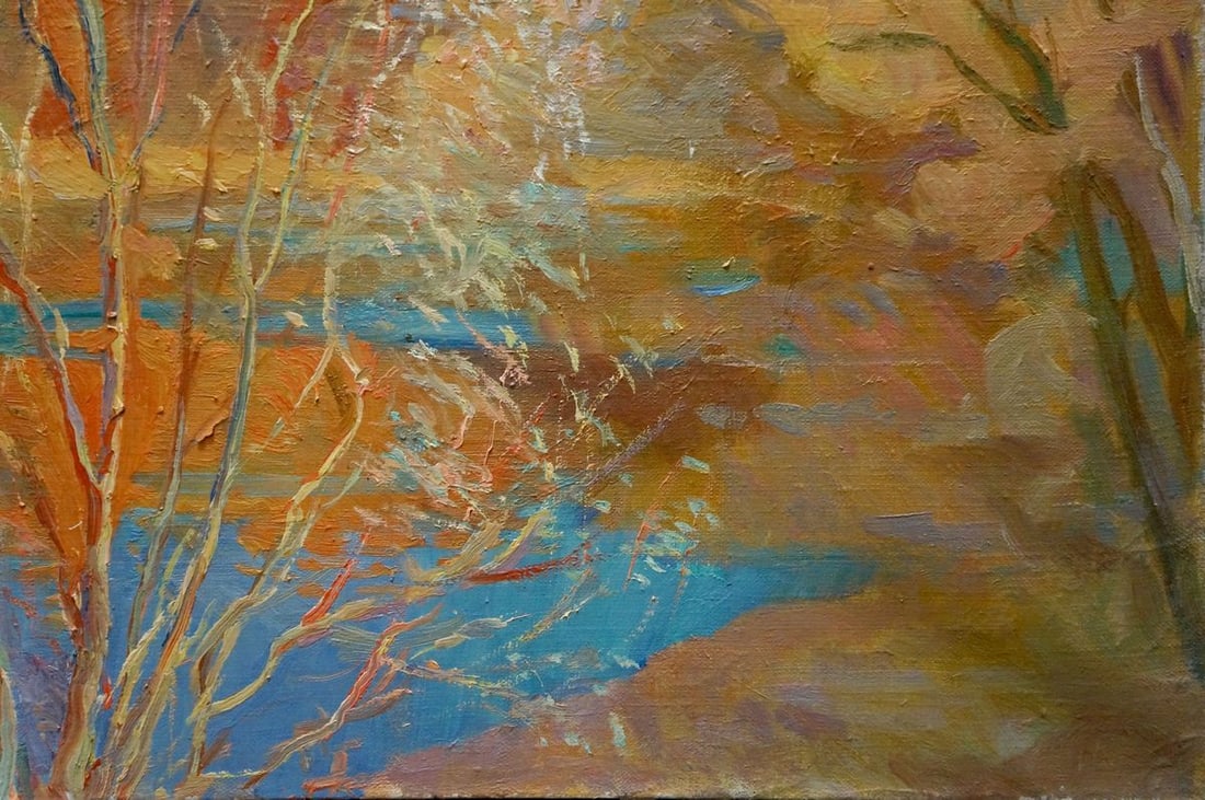 Oil painting Autumn landscape Titarenko Maria Anatolyevna - 3