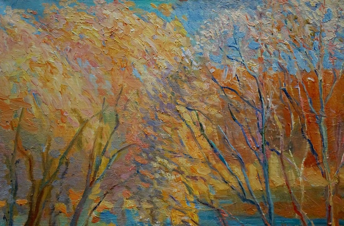 Oil painting Autumn landscape Titarenko Maria Anatolyevna - 4