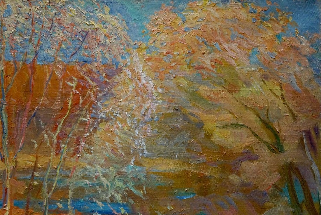 Oil painting Autumn landscape Titarenko Maria Anatolyevna - 5
