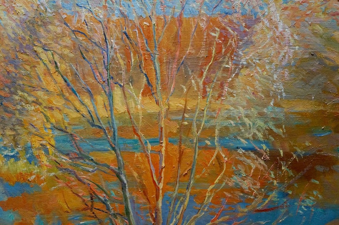 Oil painting Autumn landscape Titarenko Maria Anatolyevna - 6