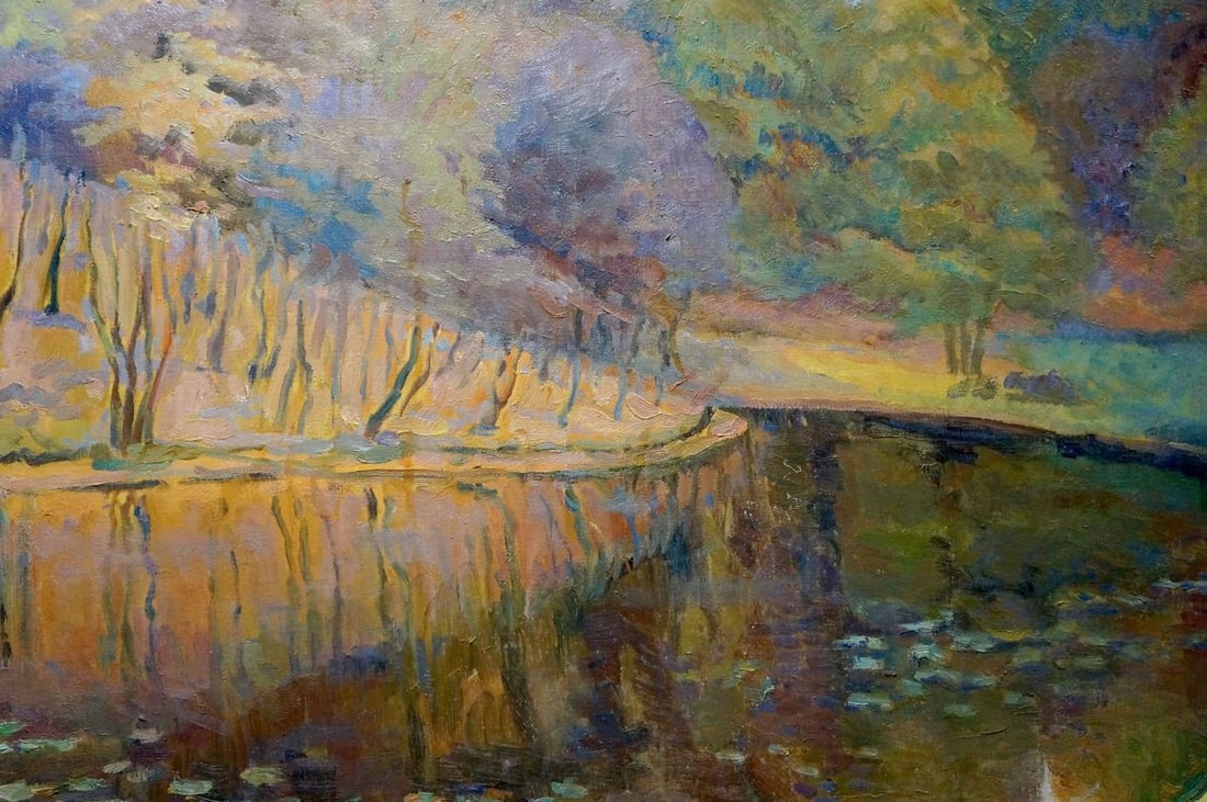 Oil painting Forest pond Titarenko Maria Anatolyevna - 6