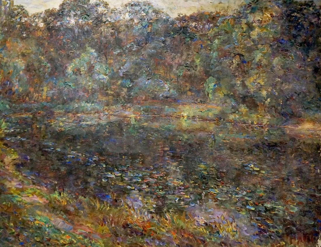 Oil painting It is getting dark Titarenko Maria Anatolyevna (1 of 8)