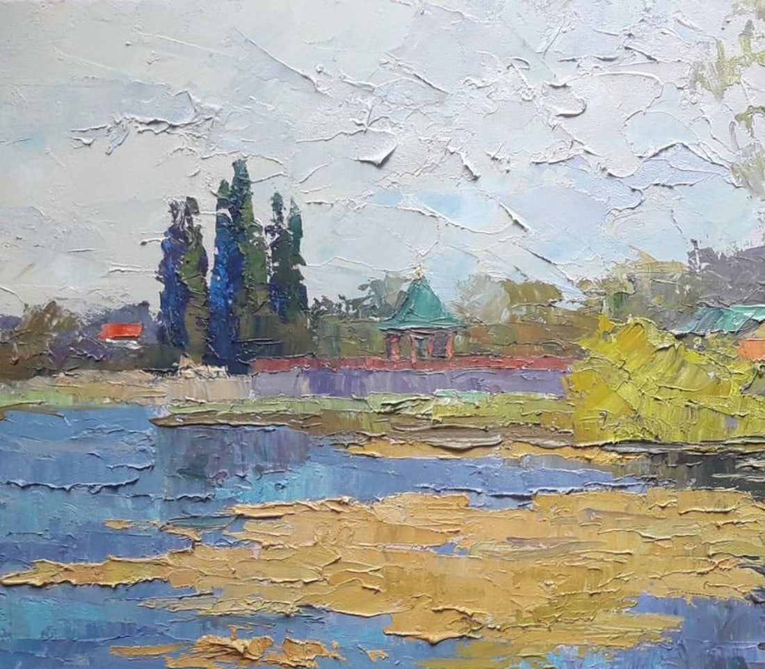 Oil painting quiet flood plain Serdyuk Boris Petrovich - 2