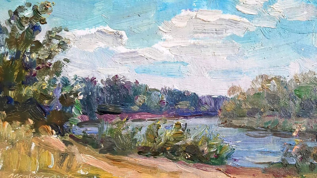 Oil painting Lake Kovalenko Ivan Mikhailovich (1 of 1)