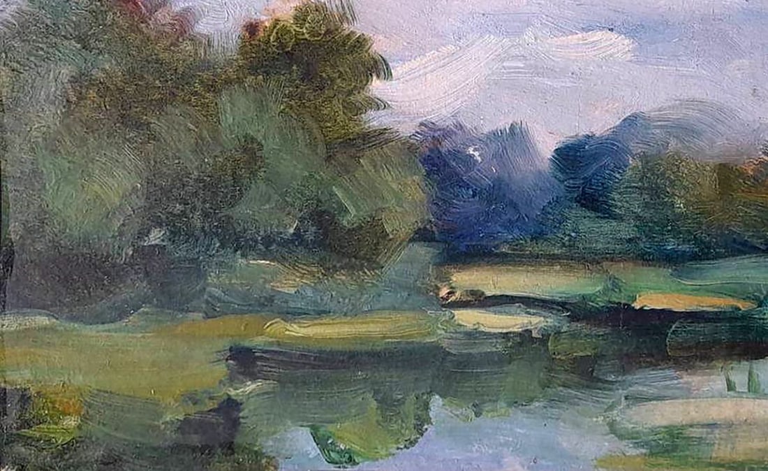 Oil painting Forest pond Kovalenko Ivan Mikhailovich - 4