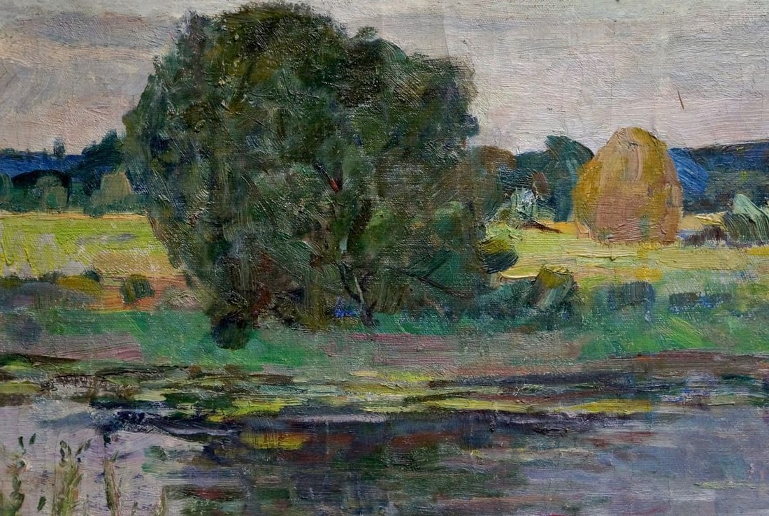 Oil painting Lake Minskiy Grigoriy Semenovich - 4