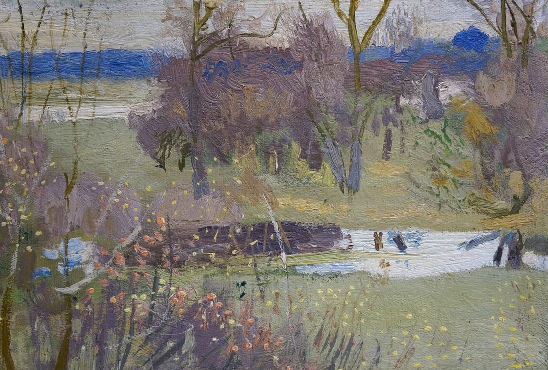 Oil painting Forest landscape Zaretsky Victor Ivanovich - 5