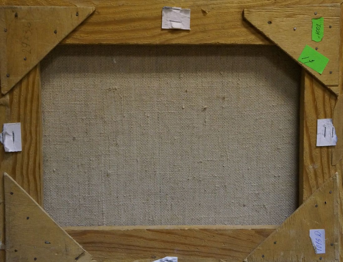 Oil painting Landscape with a lake Zhabinsky Leonid Andreevich - 7