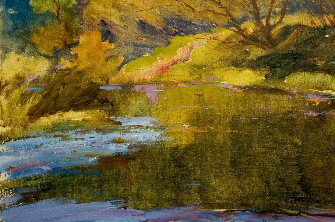 Oil painting Autumn landscape Maltsev Nikolay Alexandrovich - 2