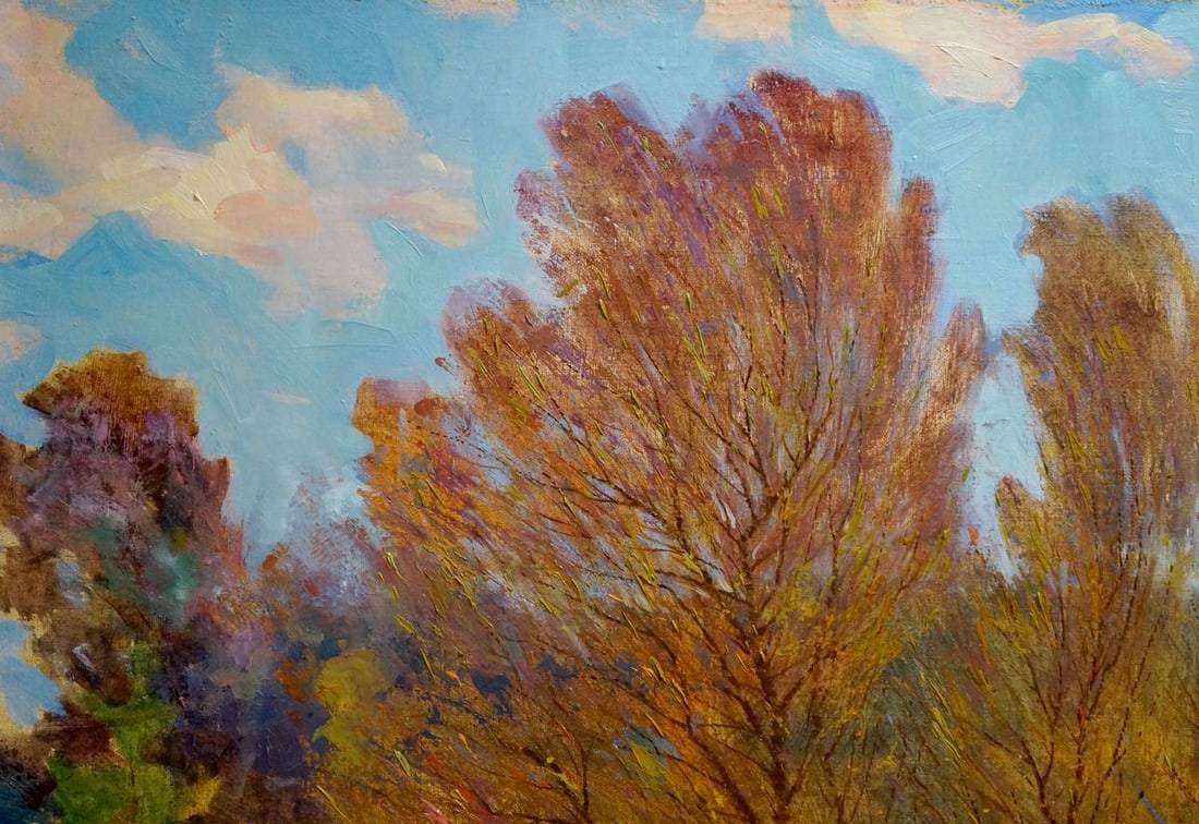Oil painting Autumn landscape Maltsev Nikolay Alexandrovich - 4