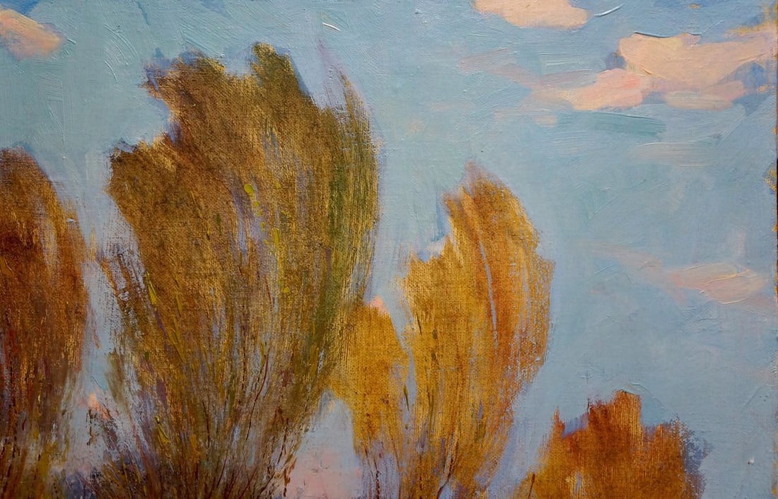 Oil painting Autumn landscape Maltsev Nikolay Alexandrovich - 5