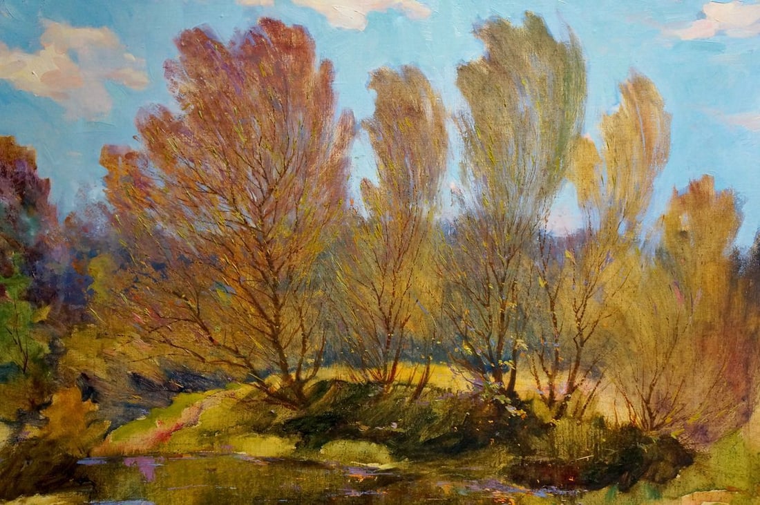 Oil painting Autumn landscape Maltsev Nikolay Alexandrovich - 6