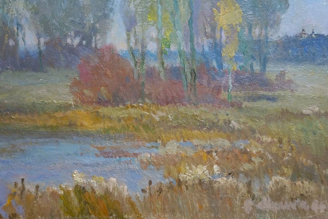 Oil painting Autumn landscape Mynka Alexander Fedorovich - 3