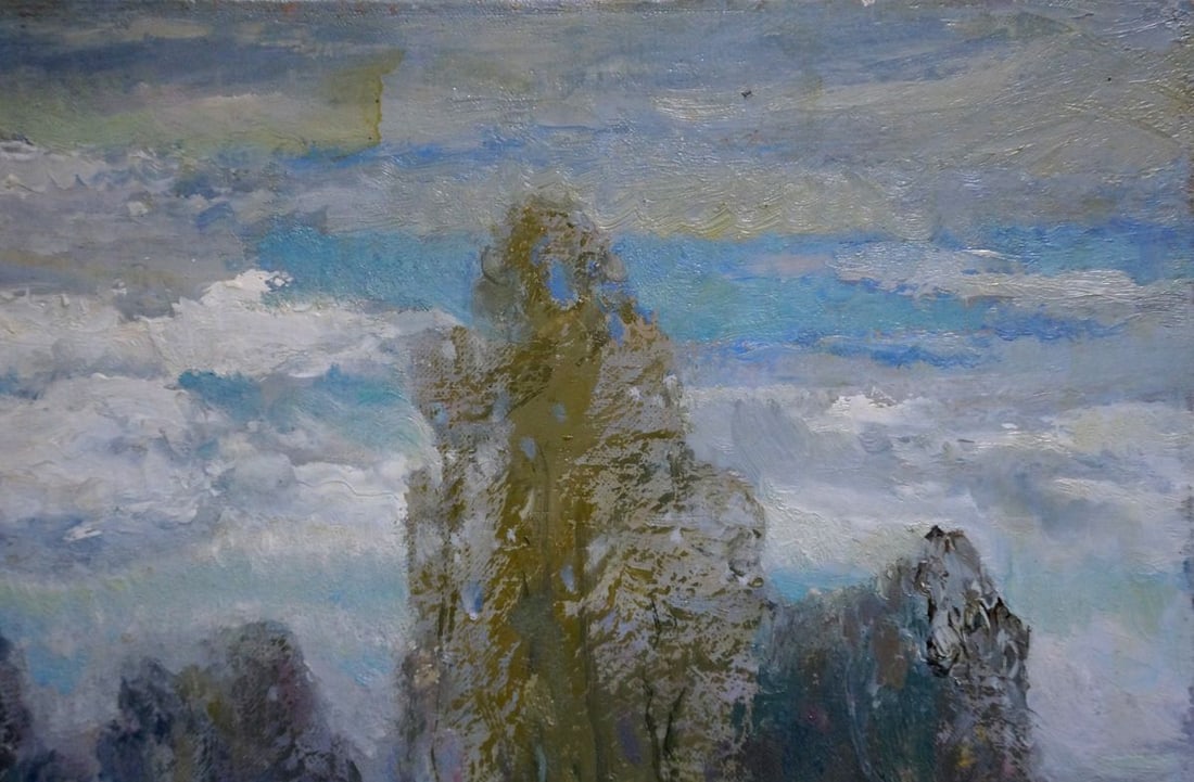 Oil painting Autumn landscape Mynka Alexander Fedorovich - 5