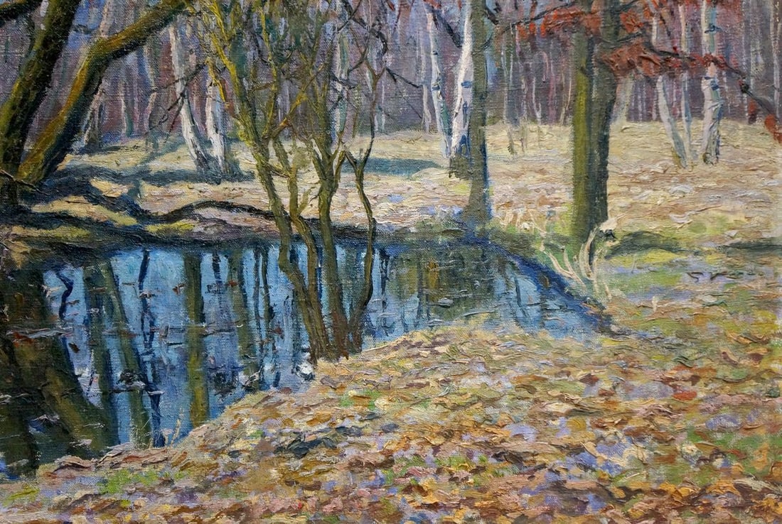 Oil painting Landscape in the forest Gabda Vasily Georgievich - 3