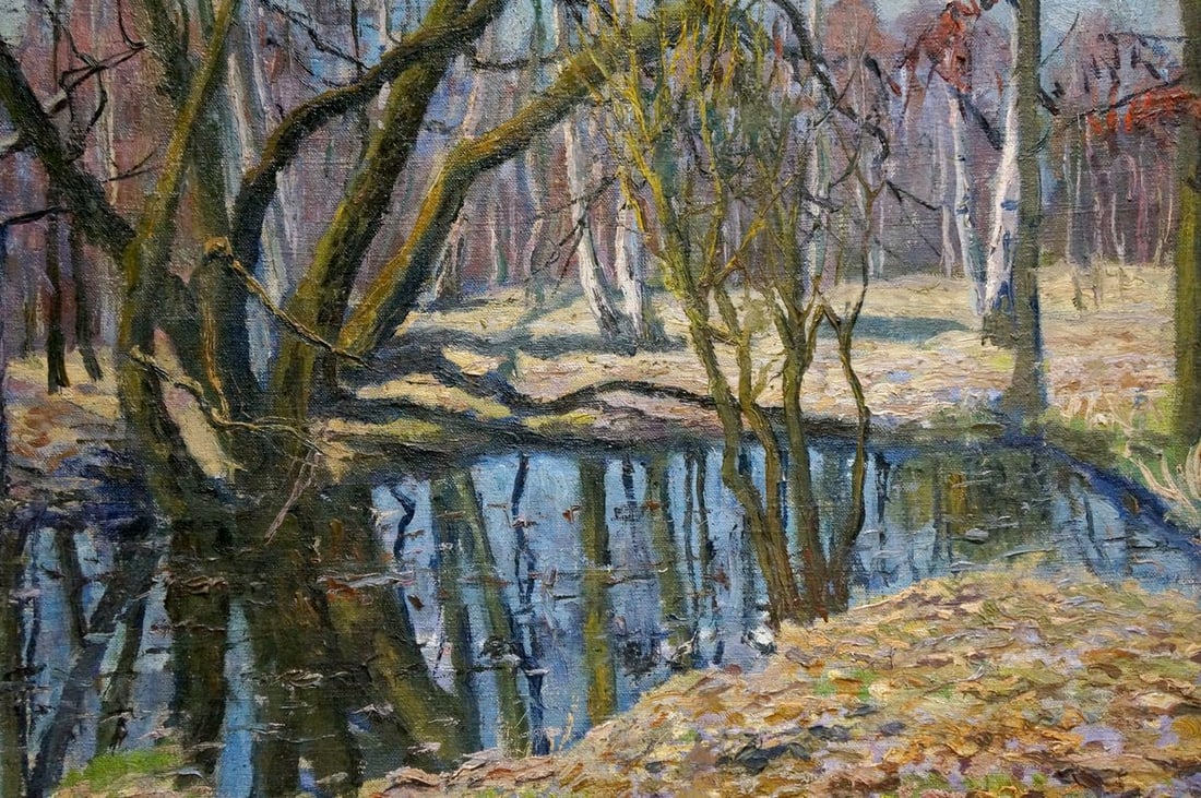 Oil painting Landscape in the forest Gabda Vasily Georgievich - 6