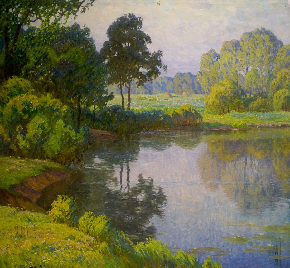 Oil painting Lake landscape Zlyden Yuri Fedorovich (1 of 8)