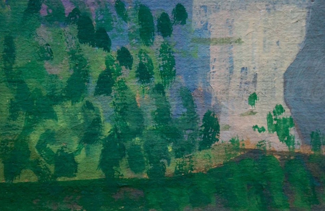 Oil painting Girl at the Pond Unknown artist - 2