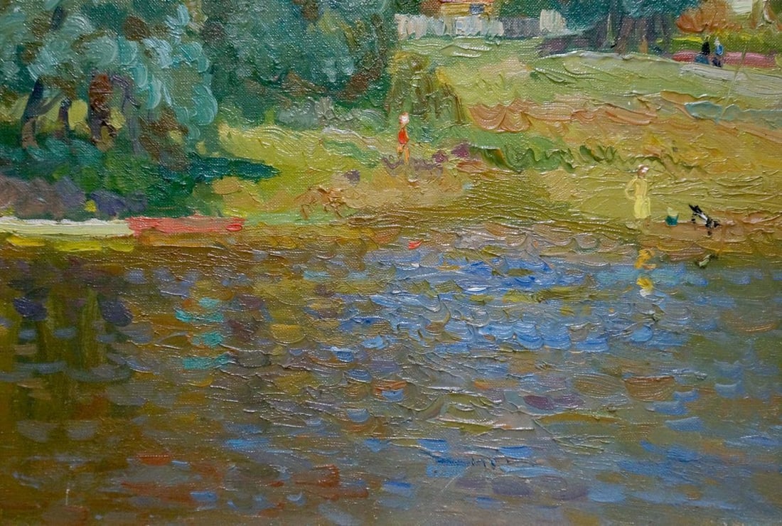 Oil painting Summer landscape Mynka Alexander Fedorovich - 3