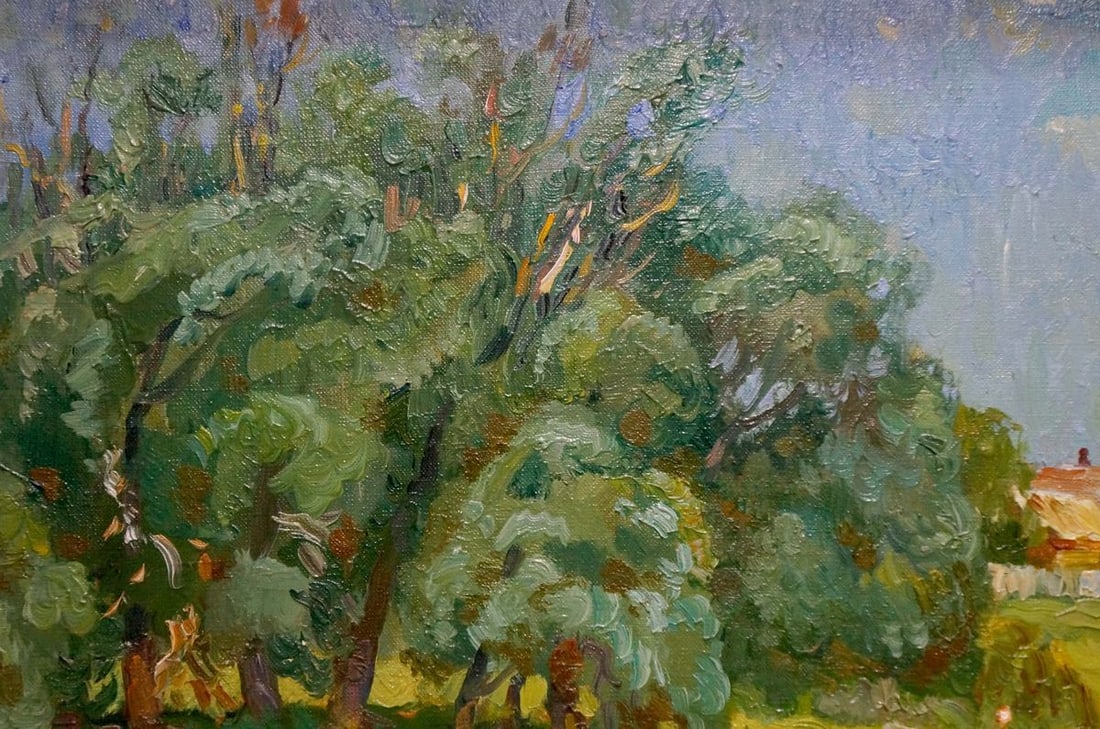 Oil painting Summer landscape Mynka Alexander Fedorovich - 4