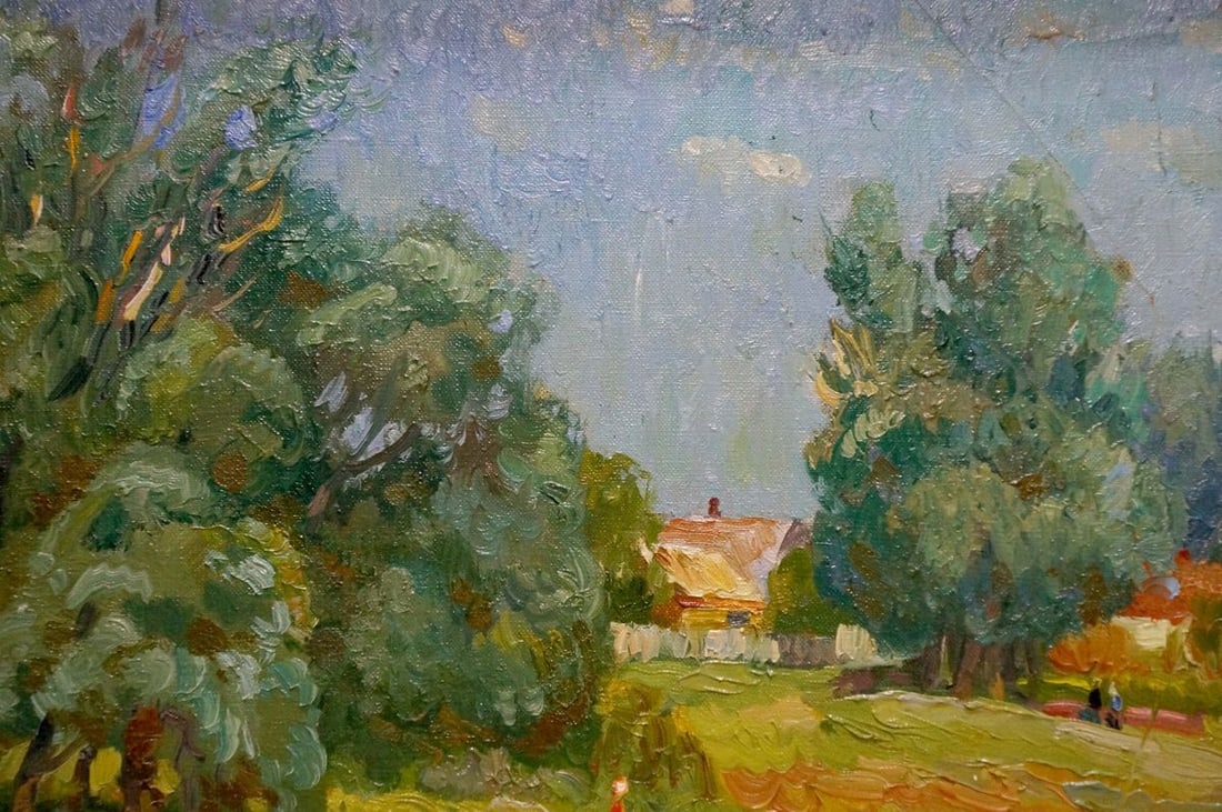Oil painting Summer landscape Mynka Alexander Fedorovich - 5
