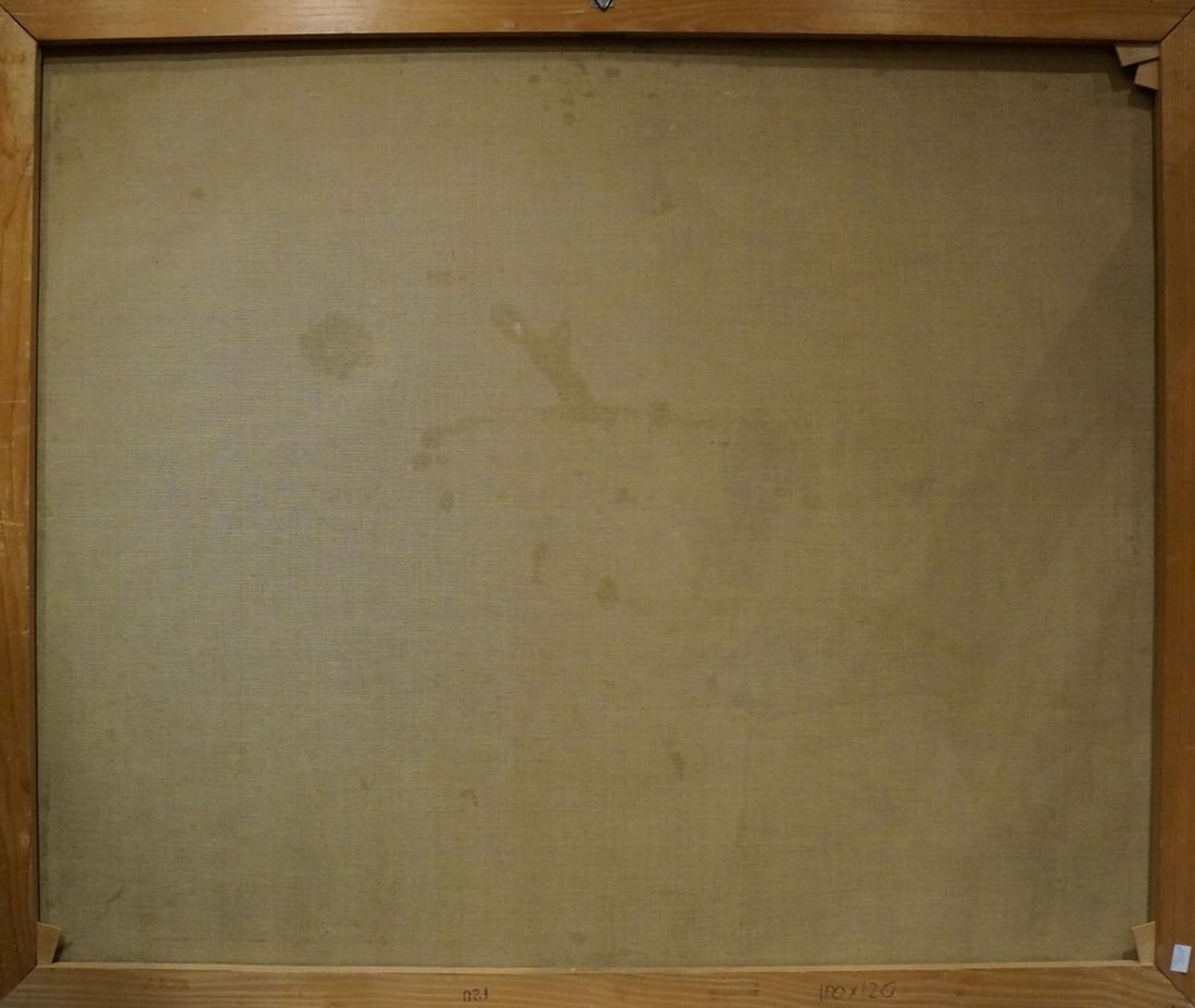 Oil painting People have a rest in the forest park - 7