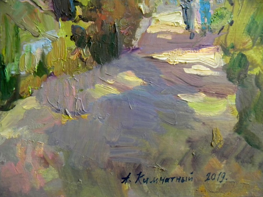 Oil painting Near the lake Anatoly Kymnatny - 5