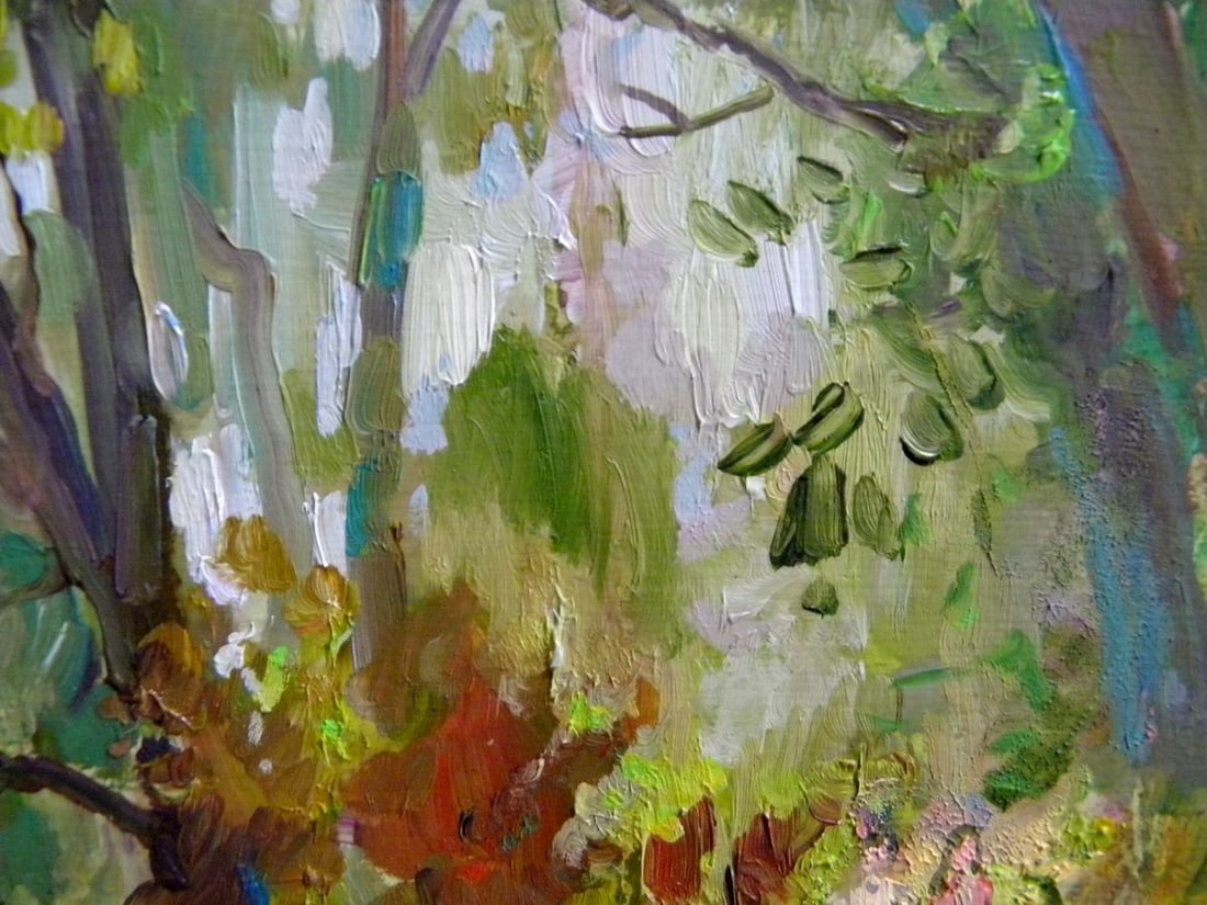 Oil painting Near the lake Anatoly Kymnatny - 7