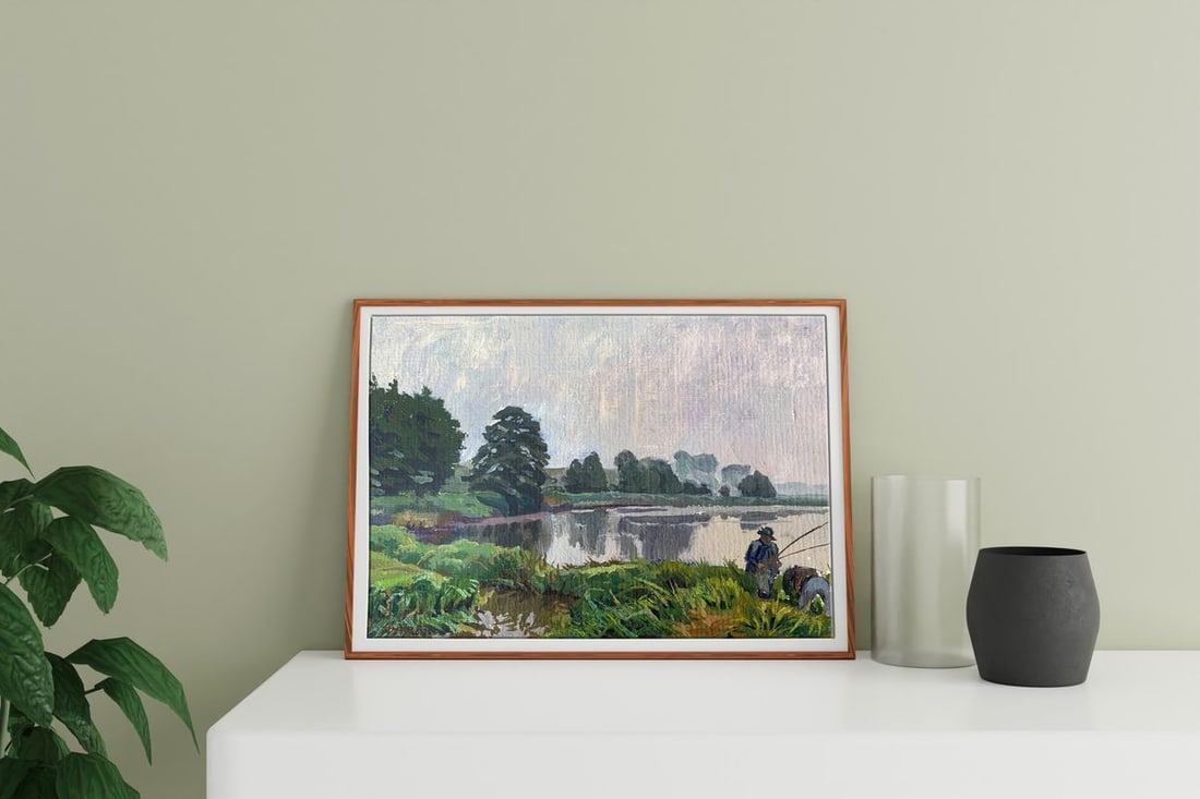 Oil painting Fishing Batrakov Vladimir Grigorievich - 2