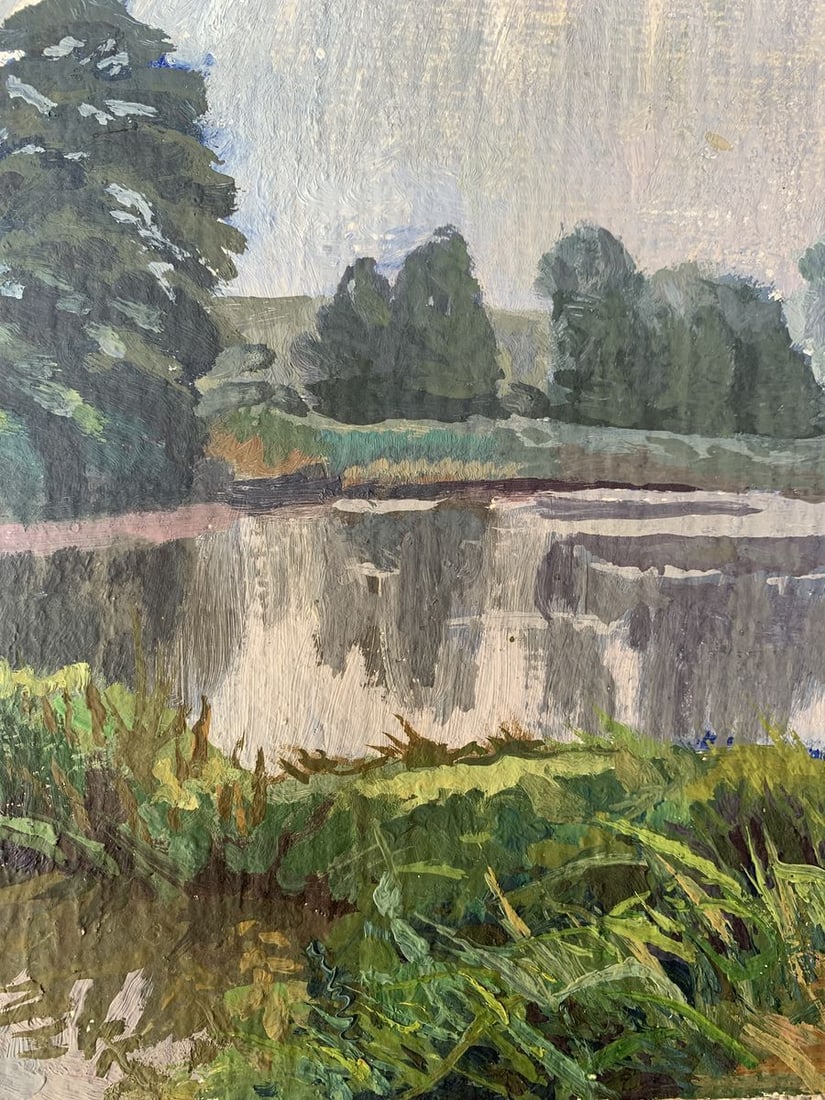 Oil painting Fishing Batrakov Vladimir Grigorievich - 9