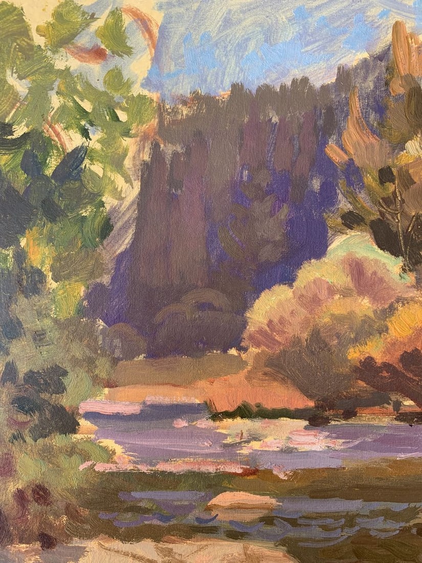 Oil painting Autumn river Batrakov Vladimir Grigorievich - 4