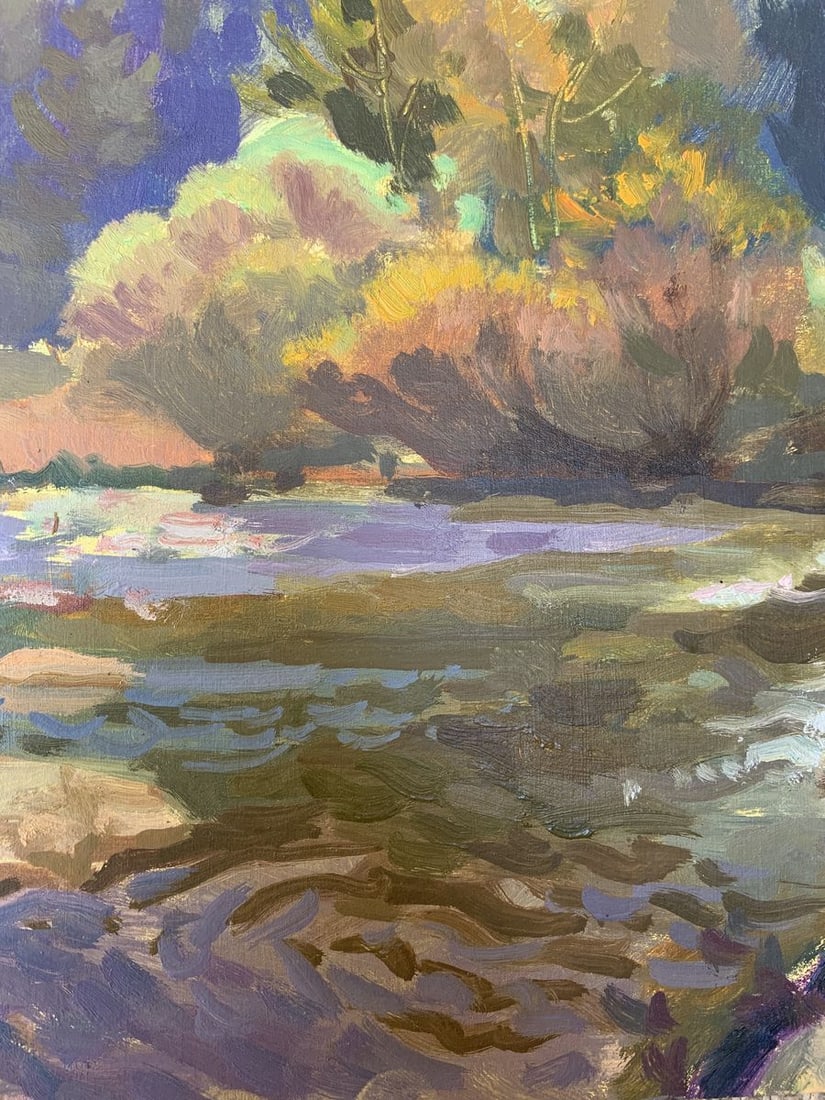 Oil painting Autumn river Batrakov Vladimir Grigorievich - 9