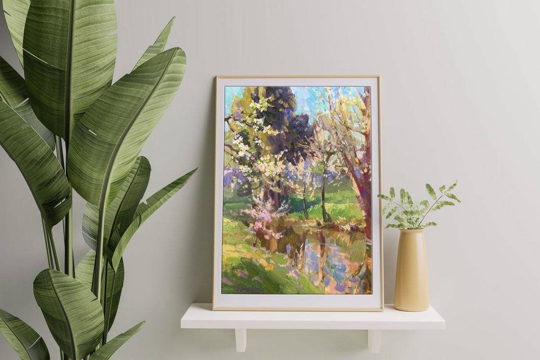 Oil painting Spring motif Batrakov Vladimir Grigorievich - 2