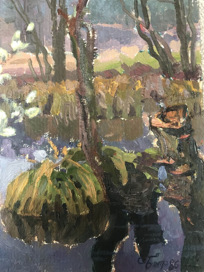 Oil painting Willow blossoms Batrakov Vladimir Grigorievich - 10